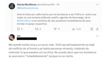 Una usuaria identificada como Isabel