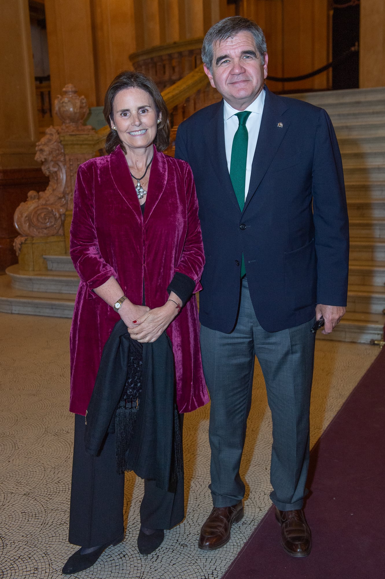 El embajador de España, Joaquín María de Aristegui Laborde, y su mujer, China Crespo Lasso De la Vega