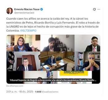 Con este mensaje en X,