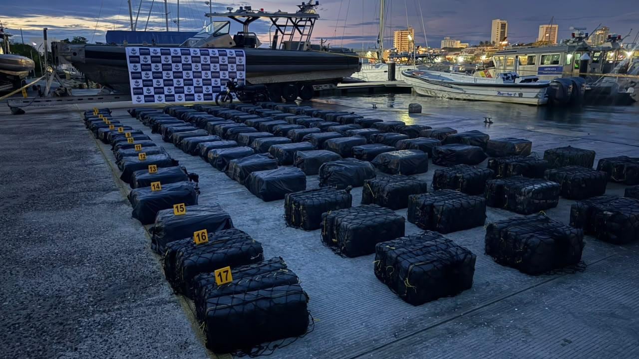 Incautan en Cartagena más de tres toneladas de cocaína valoradas en USD 141 millones
