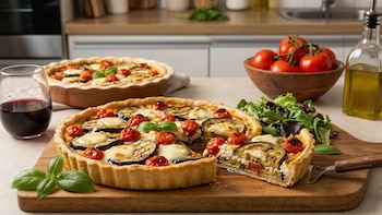 Receta de tarta de berenjenas