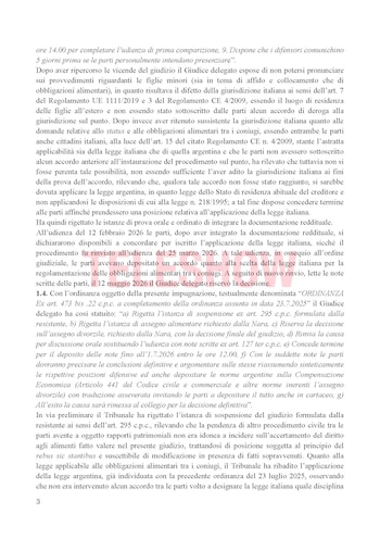 Documento con texto impreso en italiano, contiene párrafos y números de página