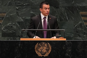 El presidente de Ecuador, Daniel Noboa (AP/Heather Khalifa)
