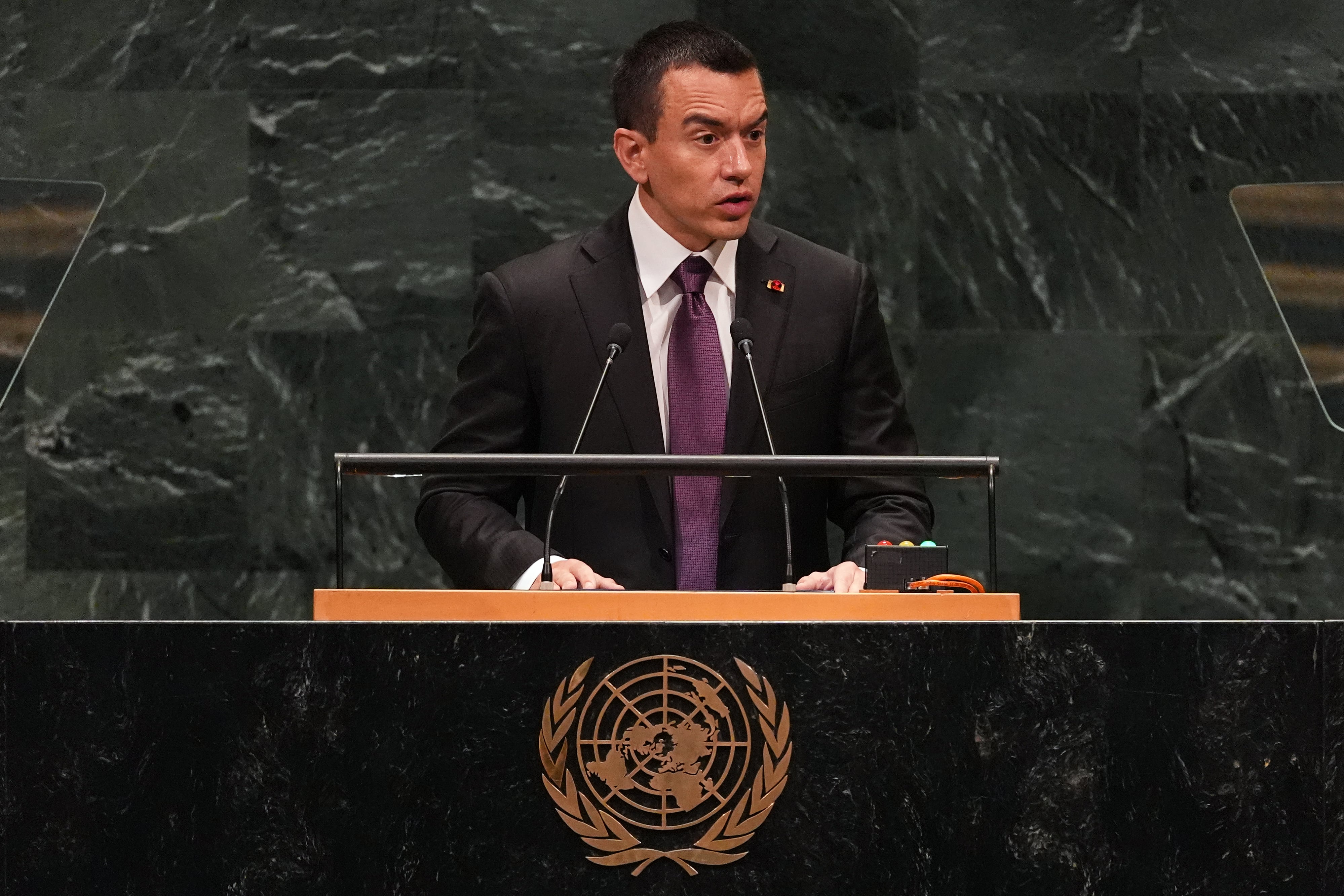 El presidente de Ecuador, Daniel Noboa (AP/Heather Khalifa)