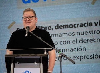 Las autoridades de Cúcuta calificaron el asesinato como un atentado contra la libertad de prensa y ofrecieron una recompensa de hasta 100 millones de pesos - crédito Defensoría del Pueblo