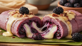 Tamales de zarzamora y queso