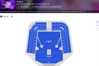 En Ticketmaster se observa que