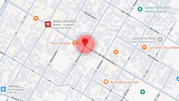 Sitio donde dio vuelta el auto del periodista y posteriormente quedó tendido su cuerpo. Crédito: Google Maps