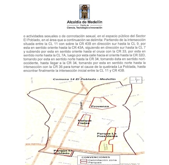 En las zonas en rojo