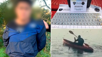 Persecución de película: intentó evadir un control policial, se tiró a un arroyo con más de 16 mil dólares y casi se ahoga