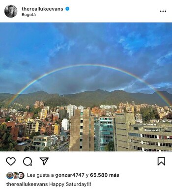 Tomada de Instagram @thereallukeevans