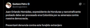 Gustavo Petro - crédito @petrogustavo/X