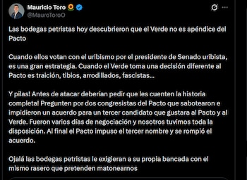 Mauricio Toro - crédito @MauroToroO/X
