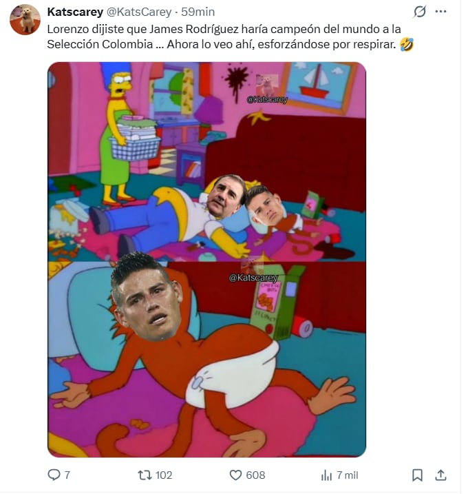 Hubo memes, ironías y comparaciones tras una goleada inesperada con titulares en el banquillo contrario - crédito X