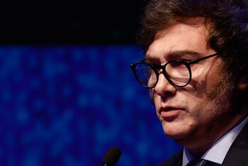 Fotografía de archivo en la que se registró al presidente de Argentina, Javier Milei, en Buenos Aires (Argentina). EFE/Tomás Cuesta/Pool