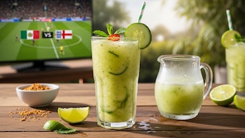 Refrescante y viral: así es la bebida pepinada que todos quieren para el México vs Inglaterra