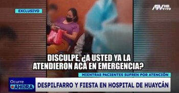 Fiesta en hospital de Huaycán