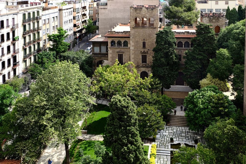 Jardines de la Fundació Julio Muñoz, en Barcelona (Ayuntamiento Barcelona).