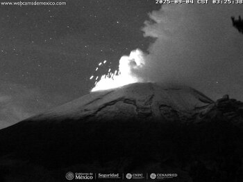 Monitoreo del Popocatépetl este 4