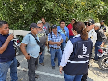 PDH de Guatemala verifica bloqueos en carreteras