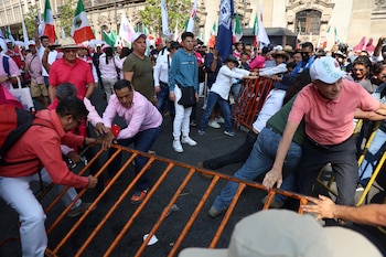Durante la manifestación hubo enfrentamientos