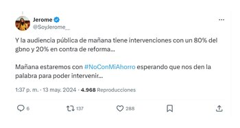 Con este mensaje, la activista