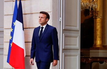 El presidente francés Emmanuel Macron
