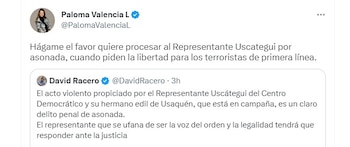 Reacciones al intento de asonada