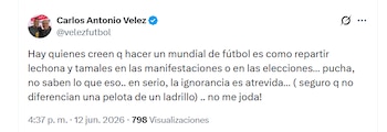 Carlos Antonio Vélez en X