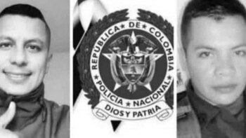 Un subintendente y un patrullero,