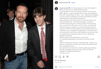Bryan Cranston despide a RJ Mitte con un emotivo mensaje