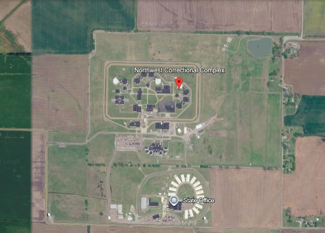 En Tiptonville, a orillas del río Mississippi, está el penal donde Shipp espera su próxima audiencia de libertad condicional (Google Earth)