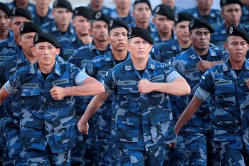 Miembros del Ejército de Nicaragua