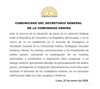 Con este mensaje, el secretario