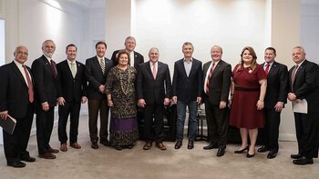 Macri y Prado junto a