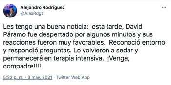 De acuerdo con el comunicador