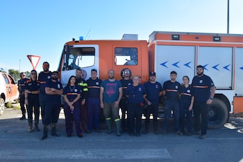 Los miembros de Protección Civil