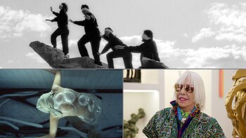 Marta Minujín y dos grupos