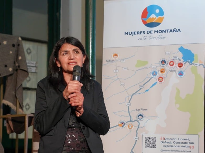 Nancy Muñoz durante la presentación oficial de la Ruta Turística