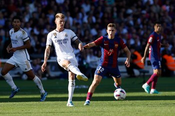 Toni Kroos durante el Clásico