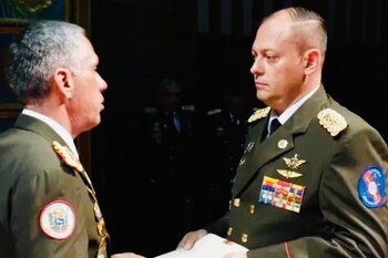 El entonces coronel Rafael Franco