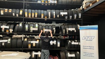 Contrabando de neumáticos: incautan más