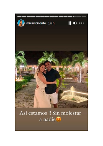 El posteo de Mica Viciconte