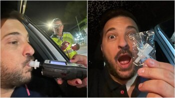 Diego Brancatelli durante el control