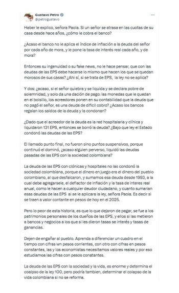 Con esta publicación en sus