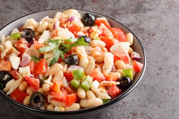 Receta de empedrat, una ensalada