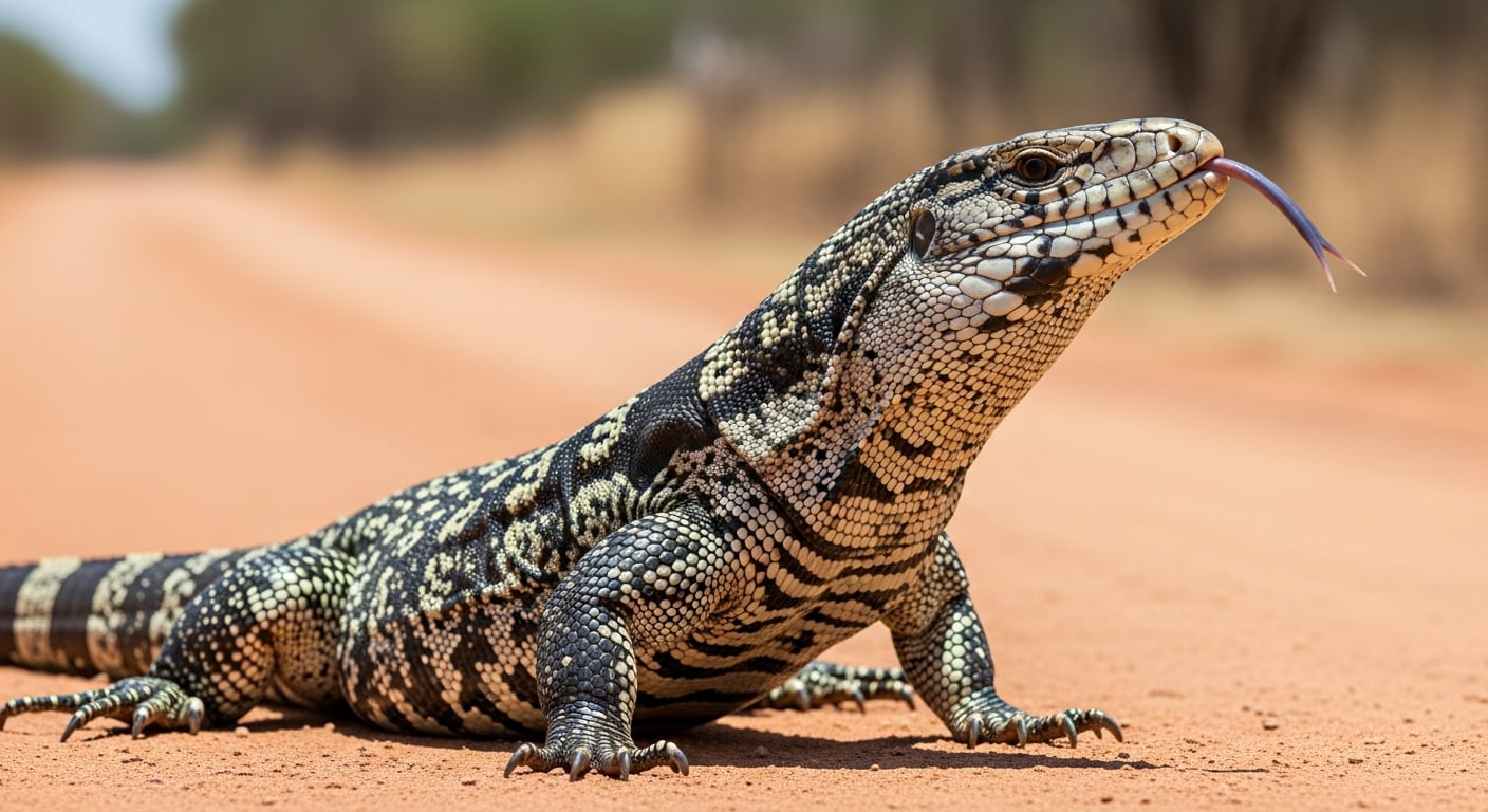 El tegu argentino consume huevos de aves silvestres, reptiles autóctonos y especies como caimanes, tortugas terrestres, codornices y pavos. (Imagen Ilustrativa Infobae)