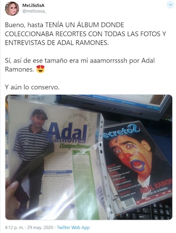 Melissa mostró su colección personal