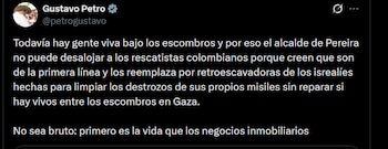 Gustavo Petro - crédito @petrogustavo
/X