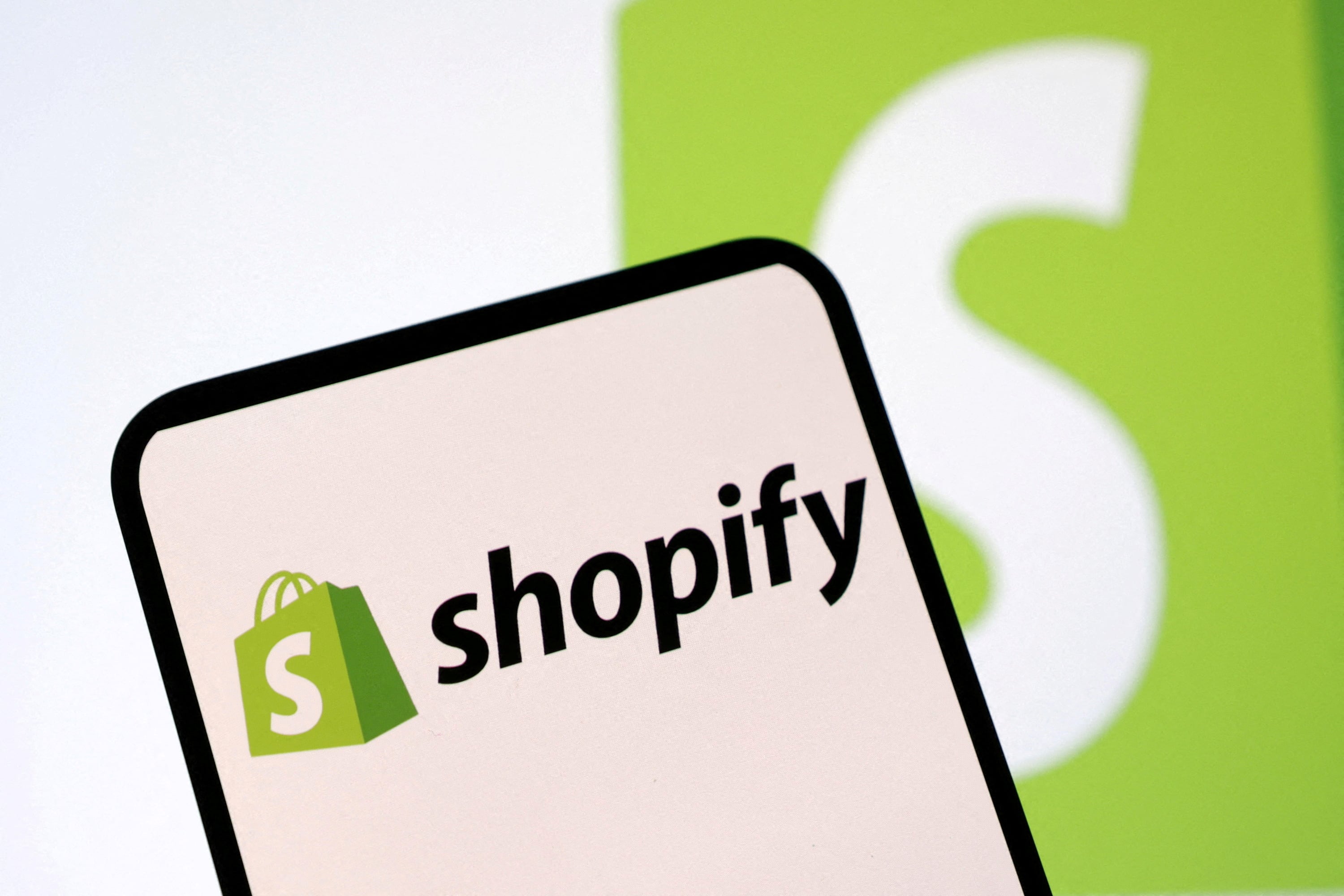 FILE PHOTO: Shopify logo is seen in this illustration taken, February 11, 2025. REUTERS/Dado Ruvic/Illustration/File Photo